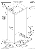 CABINET Diagram and Parts List for KSSC42MFS05  KitchenAid Refrigerator