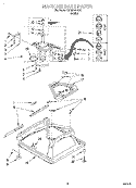 MACHINE BASE Diagram and Parts List for LLR9245AQ0  Whirlpool Washer