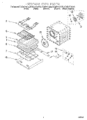 INTERNAL OVEN Diagram and Parts List for KEMS377GAL0  KitchenAid Microwave Oven Combo