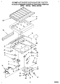 COMPARTMENT SEPARATOR Diagram and Parts List for RT12DKYAW00  Roper Refrigerator