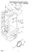 REFRIGERATOR LINER Diagram and Parts List for KSRB22FGSS00  KitchenAid Refrigerator