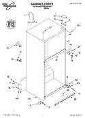 CABINET, LITERATURE Diagram and Parts List for GT9SHKXKQ02  Whirlpool Refrigerator