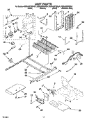 UNIT PARTS Diagram and Parts List for KSRA22CNBT01  KitchenAid Refrigerator