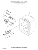 REFRIGERATOR LINER PARTS Diagram and Parts List for GB9FHDXWB04  Whirlpool Refrigerator