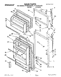 DOOR Diagram and Parts List for TT14CKXAW01  Estate Refrigerator