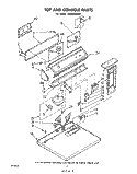 SECTION Diagram and Parts List for LE5800XKW1  Whirlpool Dryer
