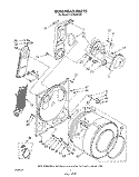 BULKHEAD, LITERATURE AND OPTIONAL Diagram and Parts List for CE2950XSW1  Whirlpool Dryer