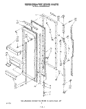 REFRIGERATOR DOOR Diagram and Parts List for KSRF22DSWHY1  KitchenAid Refrigerator