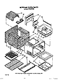 INTERNAL OVEN Diagram and Parts List for SE960PEPW6  Whirlpool Range