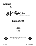 SECTION Diagram and Parts List for BFD300  Whirlpool Dehumidifier