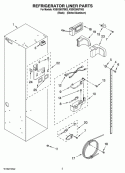 REFRIGERATOR LINER PARTS Diagram and Parts List for KSSO36QTX03  KitchenAid Refrigerator