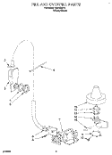 FILL AND OVERFILL Diagram and Parts List for KUDB230Y2  KitchenAid Dishwasher