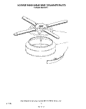 LOWER WASHARM AND STRAINER Diagram and Parts List for 4KUDI220T1  KitchenAid Dishwasher