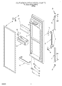 REFRIGERATOR DOOR Diagram and Parts List for 3XARG497WP01  Whirlpool Refrigerator