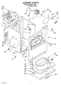 SECTION Diagram and Parts List for KEYS710JQ1  KitchenAid Dryer