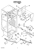 LINER PARTS Diagram and Parts List for IR8GSMXRW01  Whirlpool Refrigerator