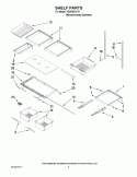 SHELF PARTS Diagram and Parts List for 7GI5FSAXVY1  Whirlpool Refrigerator
