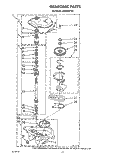 GEARCASE Diagram and Parts List for LA9300XTG1  Whirlpool Washer