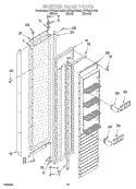 FREEZER DOOR Diagram and Parts List for KSSS42FJB00  KitchenAid Refrigerator
