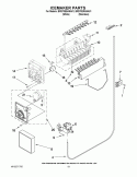 ICEMAKER PARTS Diagram and Parts List for BRS70EBANA01  Whirlpool Refrigerator