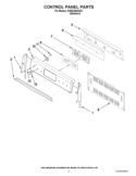 CONTROL PANEL PARTS Diagram and Parts List for KGRS208XSS3  KitchenAid Range