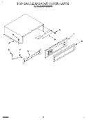 TOP GRILLE AND UNIT COVER Diagram and Parts List for KSSS42MBX01  KitchenAid Refrigerator