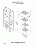 FREEZER LINER PARTS Diagram and Parts List for ED5NHGXVQ01  Whirlpool Refrigerator