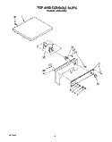 TOP AND CONSOLE Diagram and Parts List for LG4931XTW2  Whirlpool Dryer