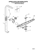 UPPER WASH AND RINSE PARTS Diagram and Parts List for KUDS01DLSS2  KitchenAid Dishwasher