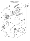 ICEMAKER, LIT/OPTIONAL Diagram and Parts List for 3VED27DQDW00  Whirlpool Refrigerator