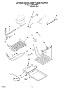 LOWER UNIT AND TUBE PARTS Diagram and Parts List for KBRP36FKS02  KitchenAid Refrigerator