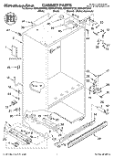 CABINET PARTS Diagram and Parts List for KBRS36FKX02  KitchenAid Refrigerator