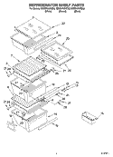 REFRIGERATOR SHELF Diagram and Parts List for GD5SHAXKT02  Whirlpool Refrigerator