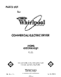 SECTION Diagram and Parts List for GCE2900XSN1  Whirlpool Dryer