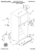 CABINET Diagram and Parts List for KTRS19KDAL01  KitchenAid Refrigerator