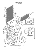 UNIT Diagram and Parts List for ET16AKXRWR2  Whirlpool Refrigerator