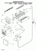 ICEMAKER PARTS, OPTIONAL PARTS (NOT INCLUDED) Diagram and Parts List for GC3NHAXVA01  Whirlpool Refrigerator