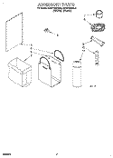 ACCESSORY Diagram and Parts List for KCCC151DWH2  KitchenAid Trash Compactor