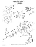 UPPER UNIT PARTS Diagram and Parts List for KBRC36FTS04  KitchenAid Refrigerator