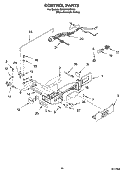 CONTROL PARTS Diagram and Parts List for GD5NVAXSA00  Whirlpool Refrigerator