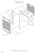 CABINET, LIT/OPTIONAL Diagram and Parts List for BPDH4000AS1  KitchenAid Dehumidifier