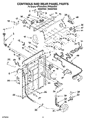 Part Location Diagram of 3958083 Whirlpool Harness, Wiring (Includes Item