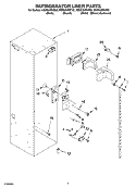 REFRIGERATOR LINER PARTS Diagram and Parts List for KSSS36FKT02  KitchenAid Refrigerator