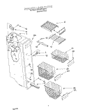 FREEZER LINER Diagram and Parts List for KSRS27FGSS13  KitchenAid Refrigerator