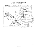 694505 BURNER Diagram and Parts List for LG5701XMW1  Whirlpool Dryer