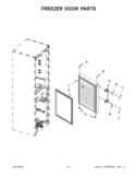 Part Location Diagram of W10585708 Whirlpool SLEEVE, HINGE