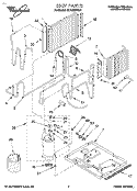 UNIT, LITERATURE Diagram and Parts List for 8CACM07DD1  Whirlpool Air Conditioner