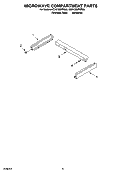 MICROWAVE COMPARTMENT PARTS Diagram and Parts List for KEHV309PMT00  KitchenAid Microwave Oven Combo