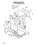 LOWER OVEN Diagram and Parts List for RB770PXYQ6  Whirlpool Wall Oven