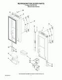 REFRIGERATOR DOOR PARTS Diagram and Parts List for GX5FHDXVY05  Whirlpool Refrigerator